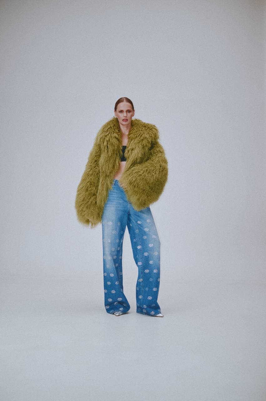 Short Fur Coat with Hood
