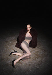 Short Fur Coat with Hood