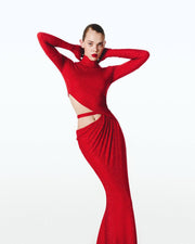 Maxi Dress with Open Side