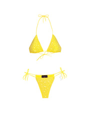 Citrine Triangle Dahlia Bikini