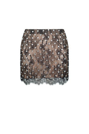 Diamante mini skirt