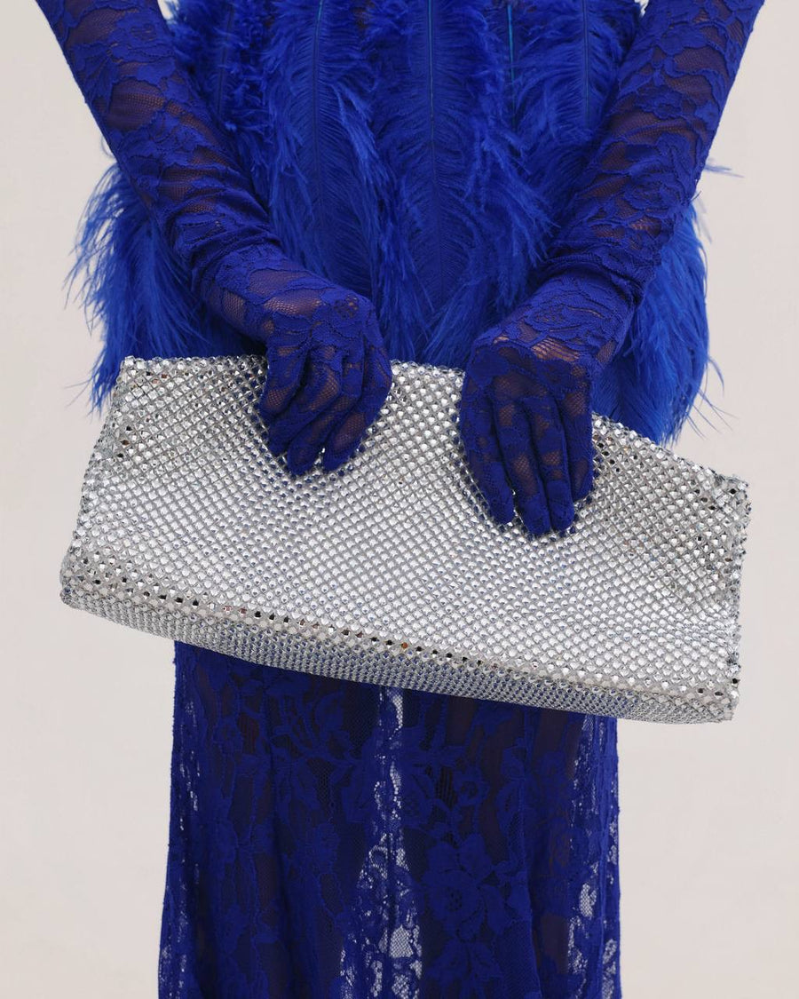 Silver Diamante Bag