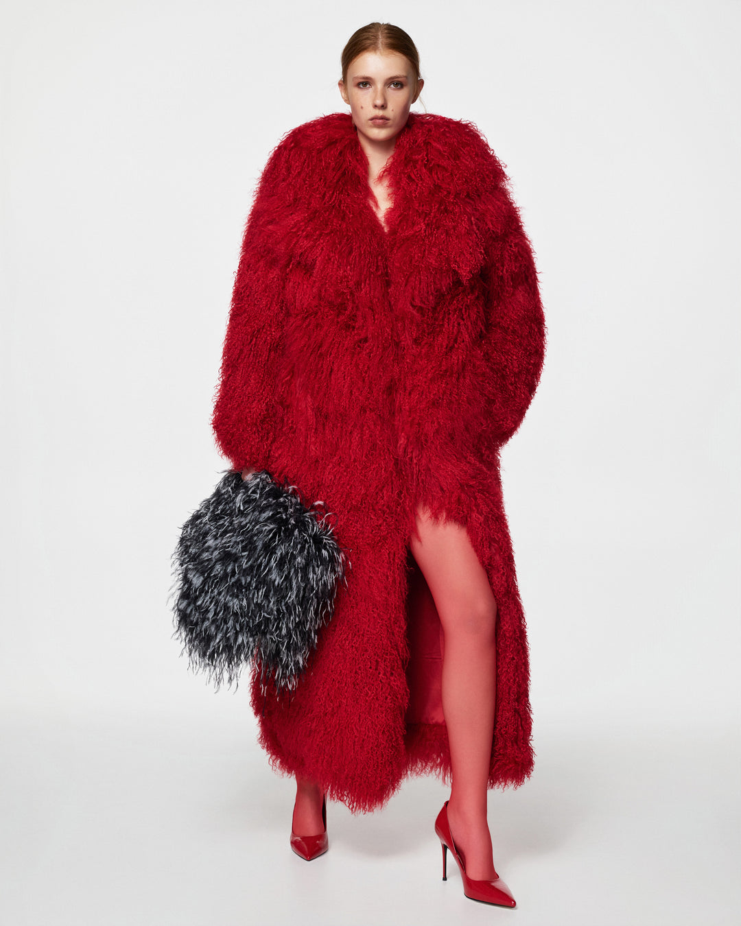 Long fur coat