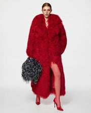 Long fur coat