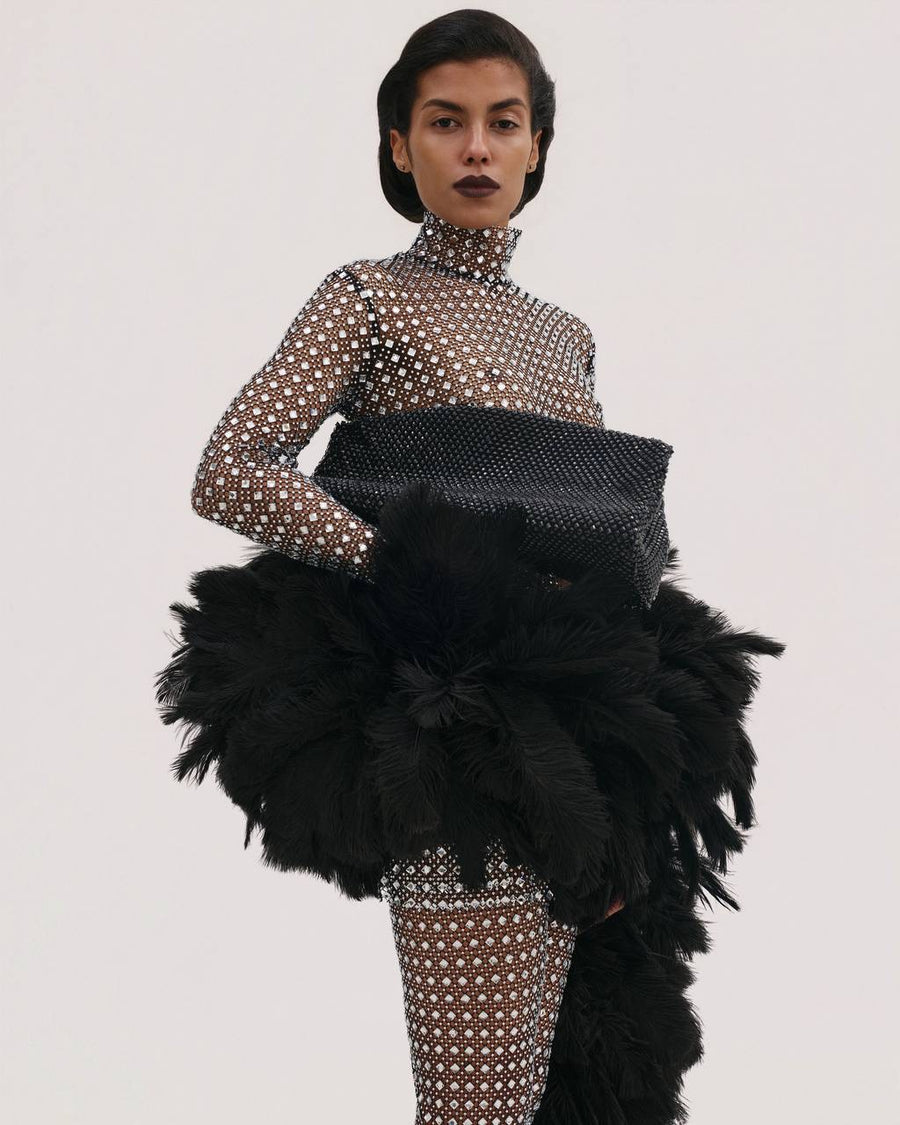 Black Diamante Bag