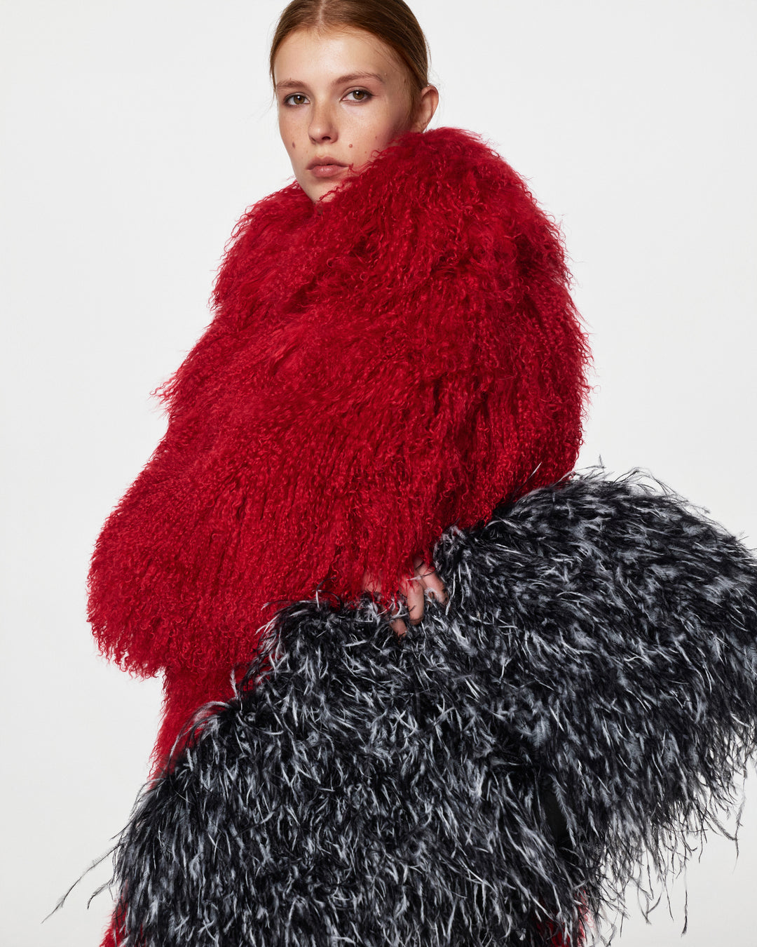 Long fur coat