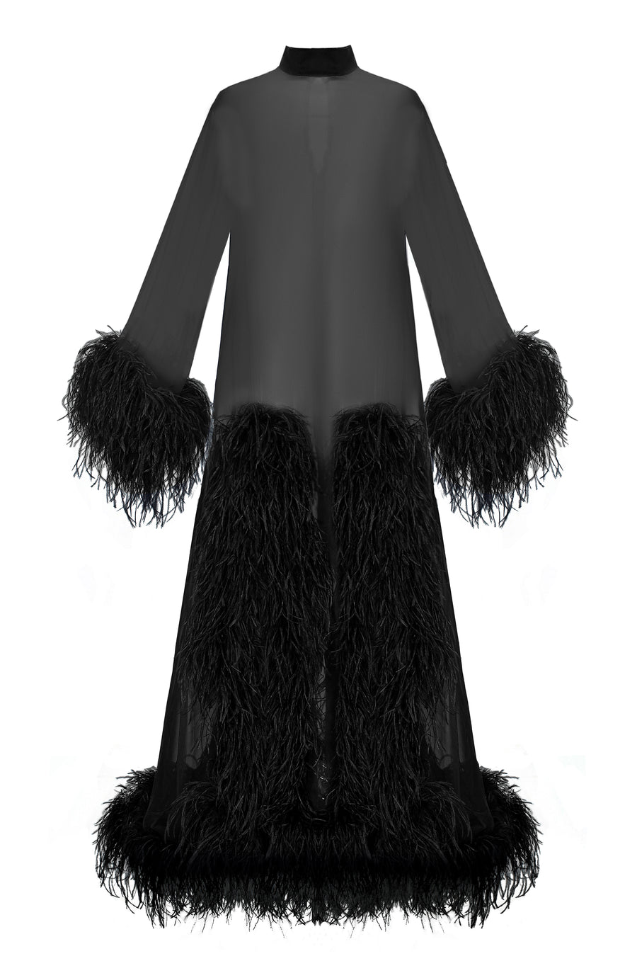 Silk Dress with Feathers Santa Silk Dress with Feathers Santa