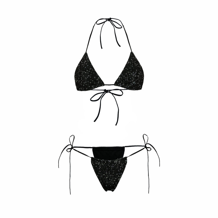 Black Triangle Dahlia Bikini