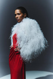 Ostrich Jacket in White