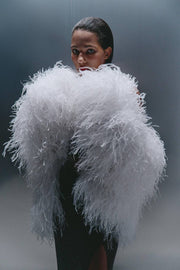 Ostrich Jacket in White