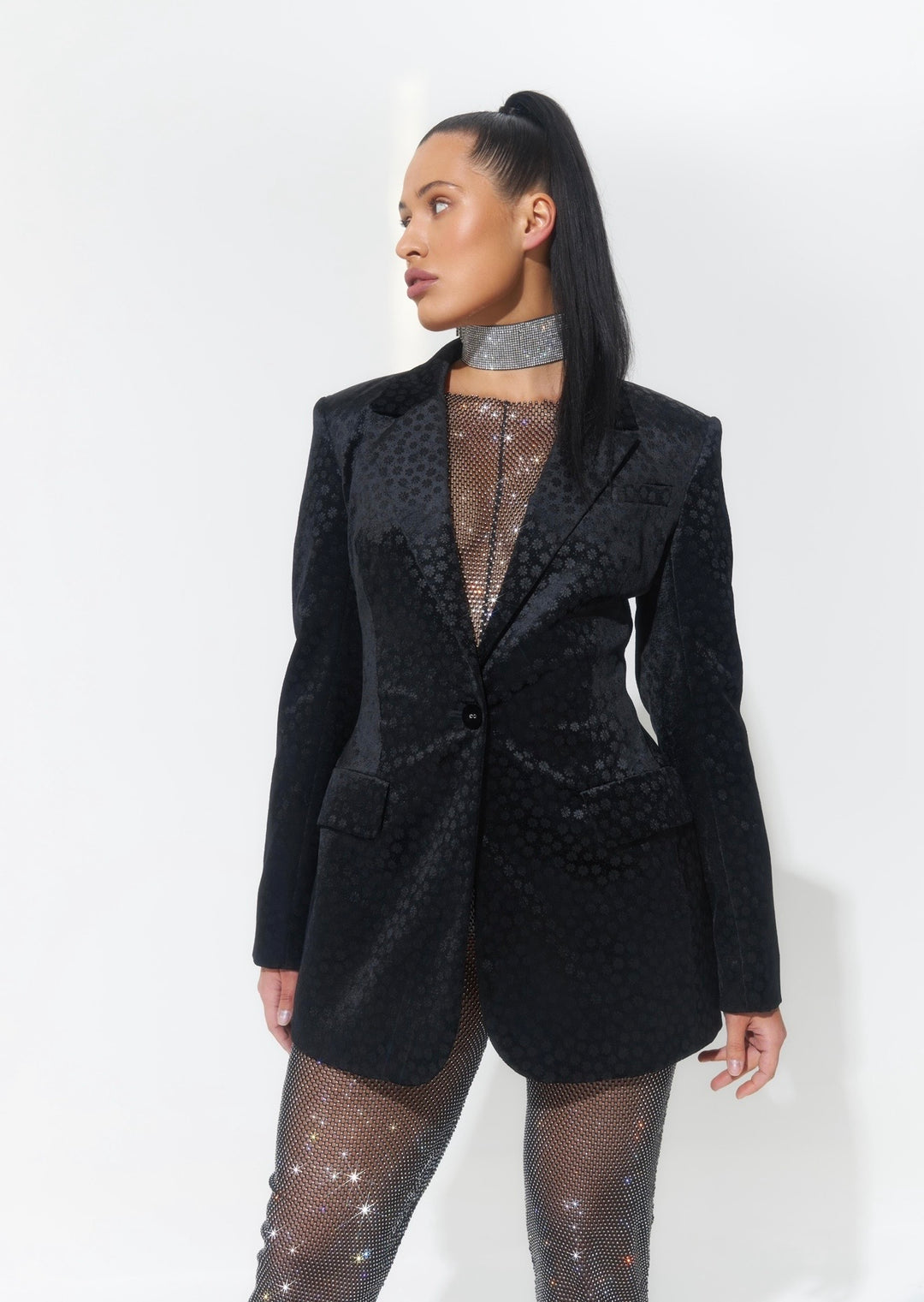 Flowers Velvet Jacket