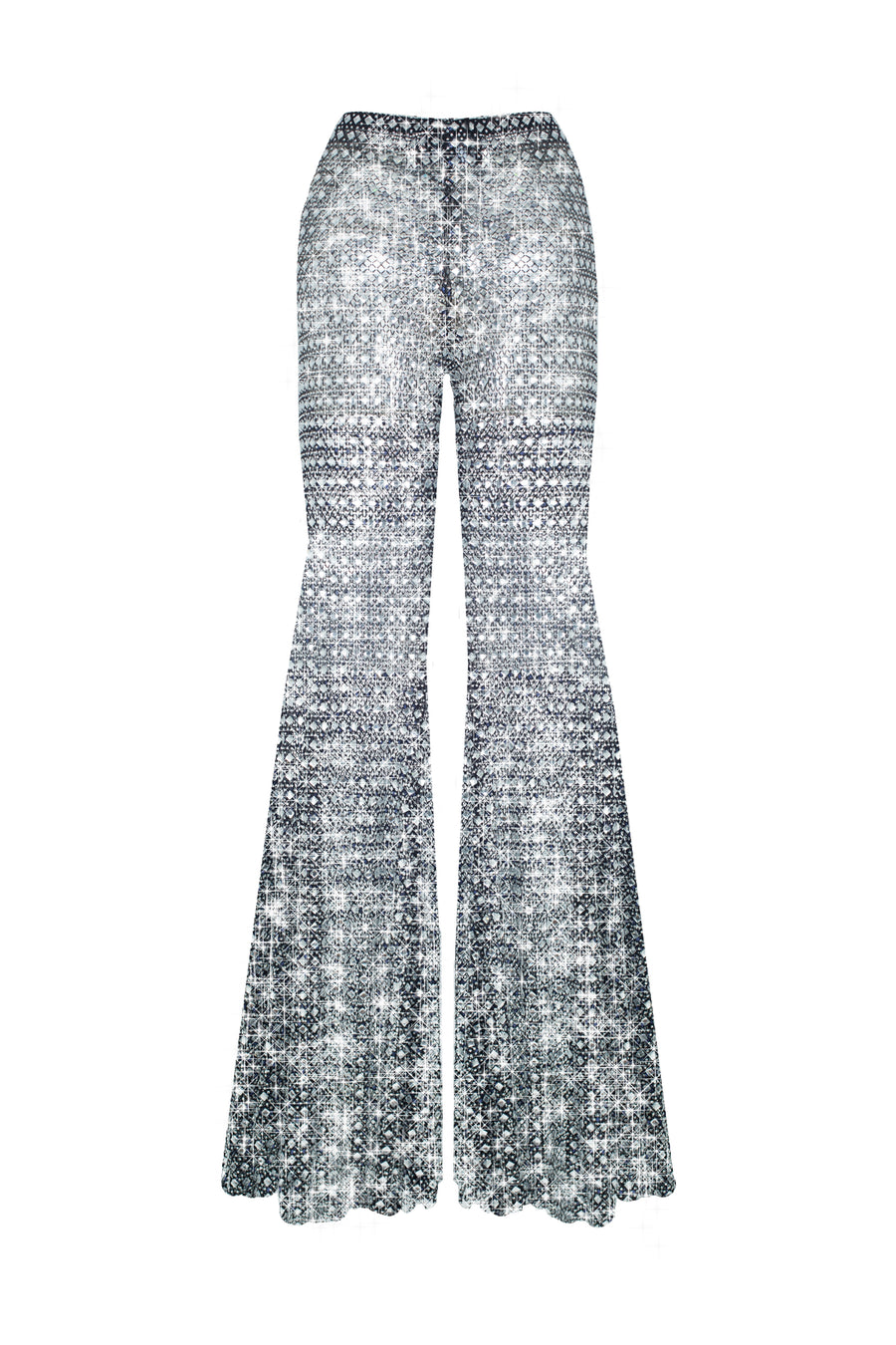 Flared Mesh Pants