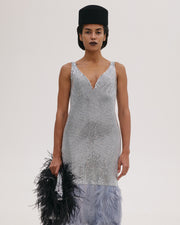 Diamante Dress with Feathers