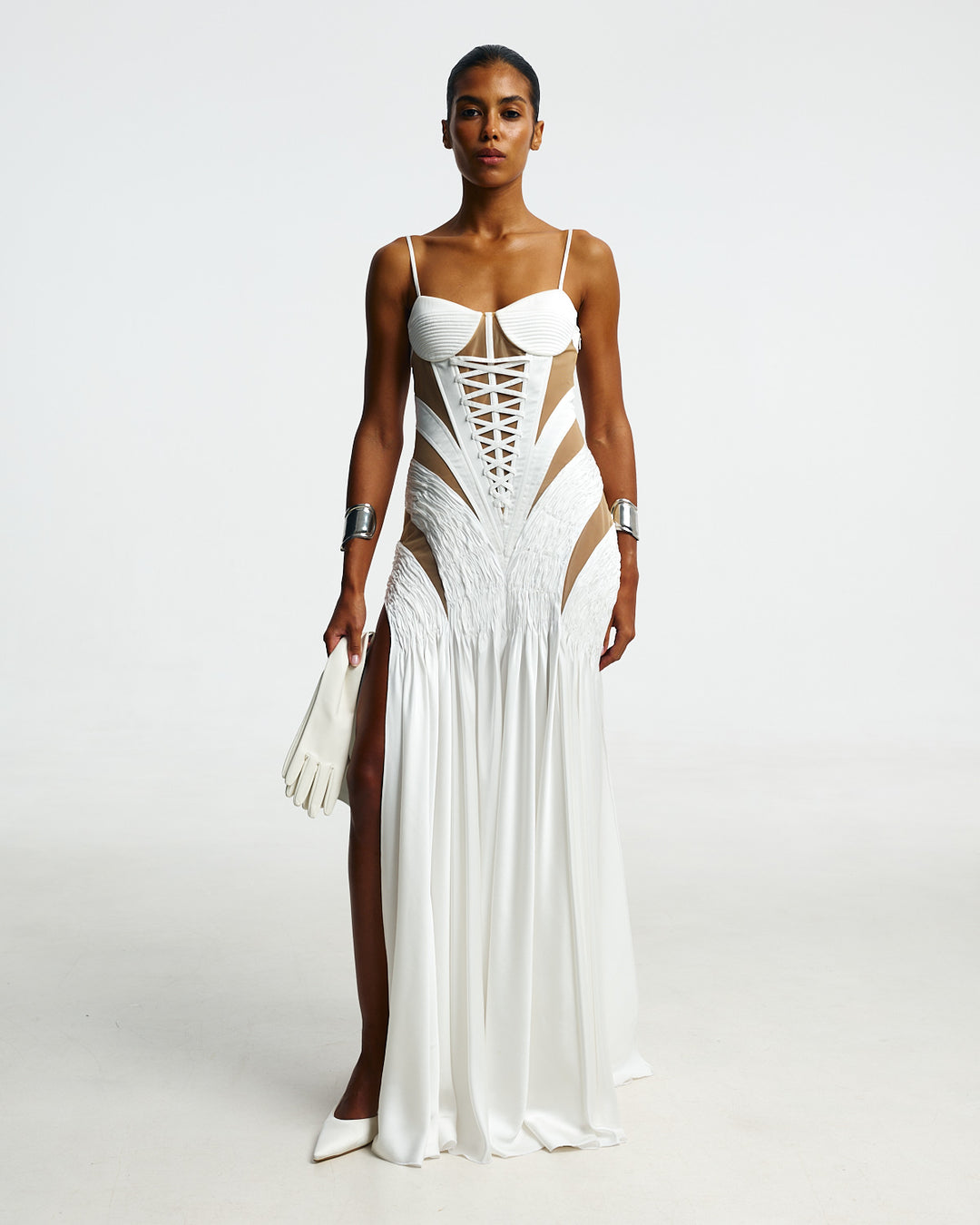 Maxi dress with cuts