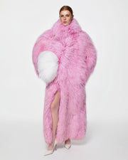 Long fur coat