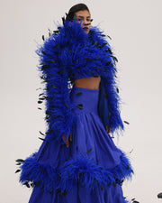 Crop Feather Jacket
