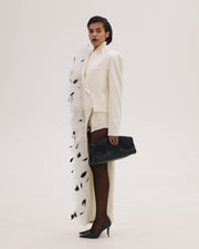 Asymmetric Feather Jacket