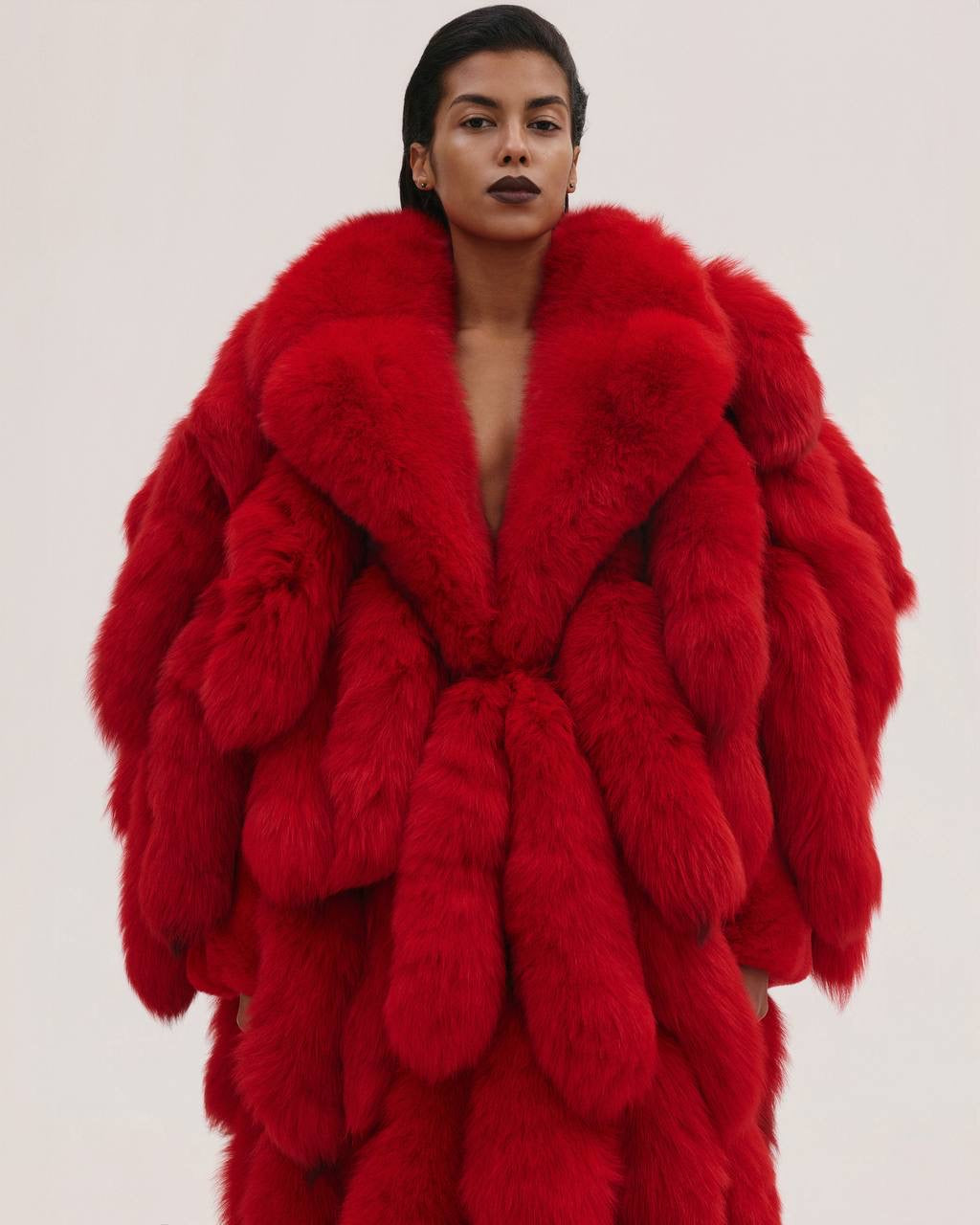 Long Fur Tail Coat
