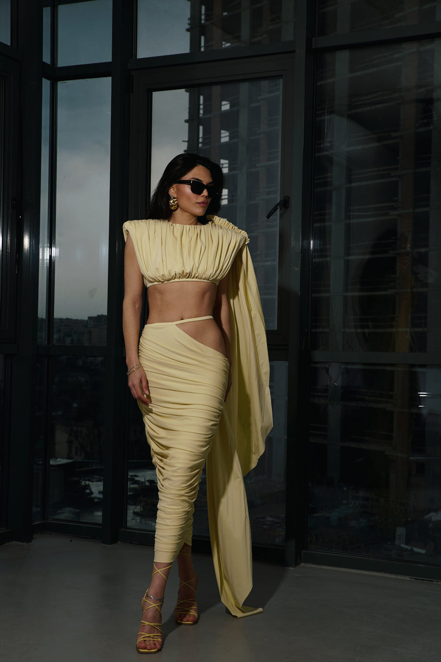 Skirt with open side
