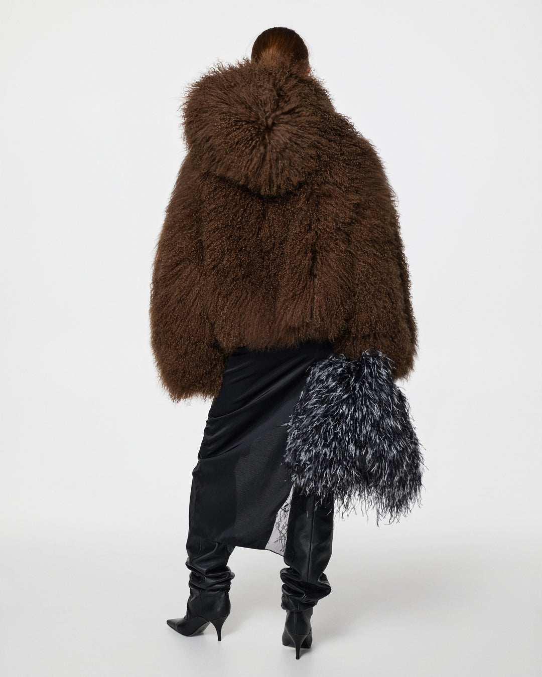 Short Fur Coat with Hood