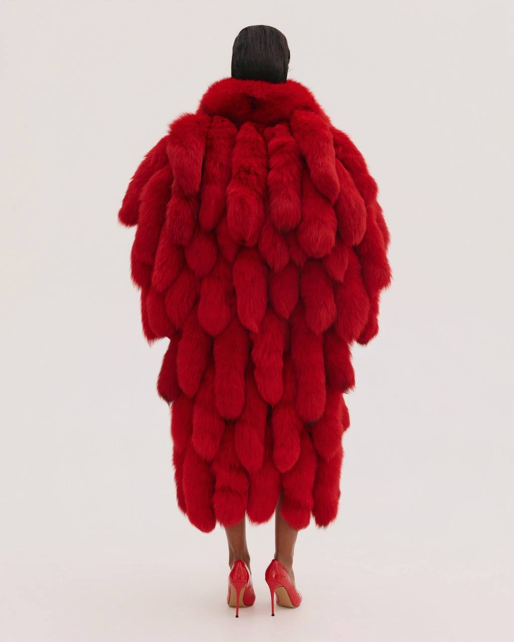 Long Fur Tail Coat