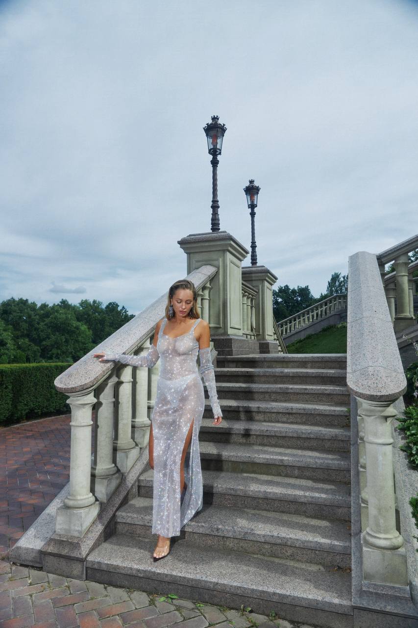 Sparkle Sundress with Slits