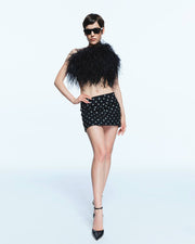 Black Feather Top