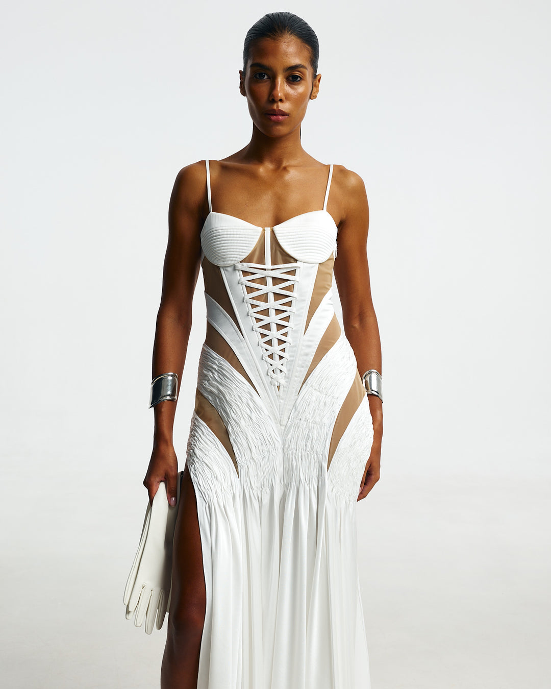 Maxi dress with cuts