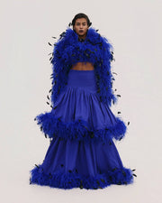 Crop Feather Jacket