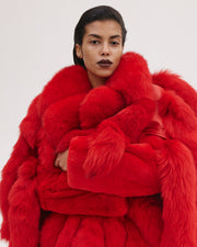 Long Fur Tail Coat