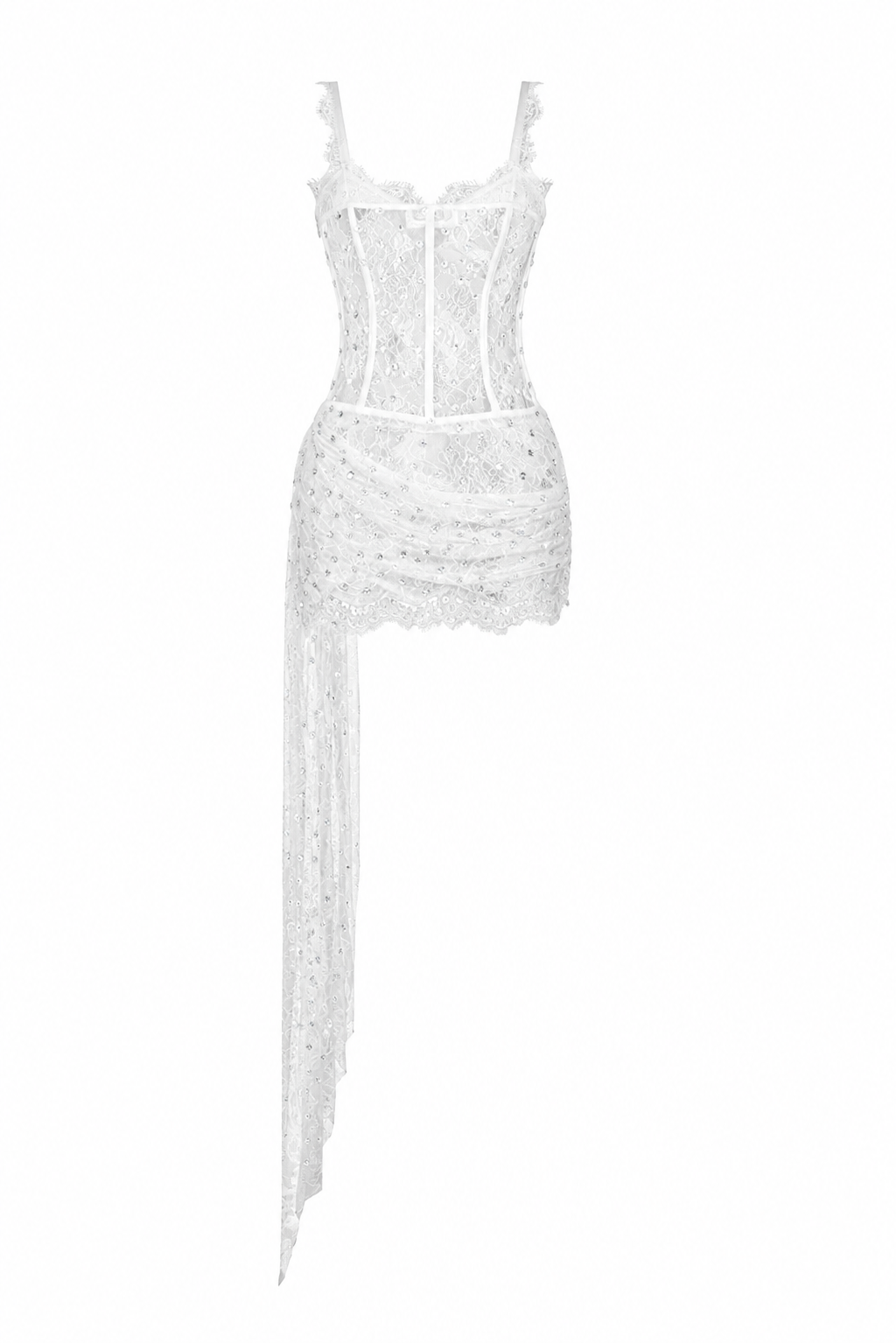 Mini corset dress Ivory