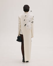 Asymmetric Feather Jacket