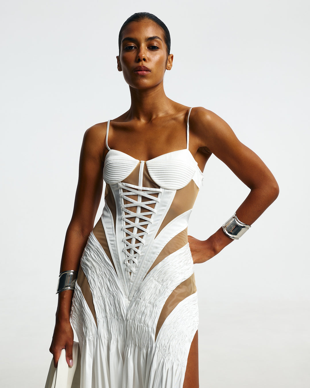 Maxi dress with cuts