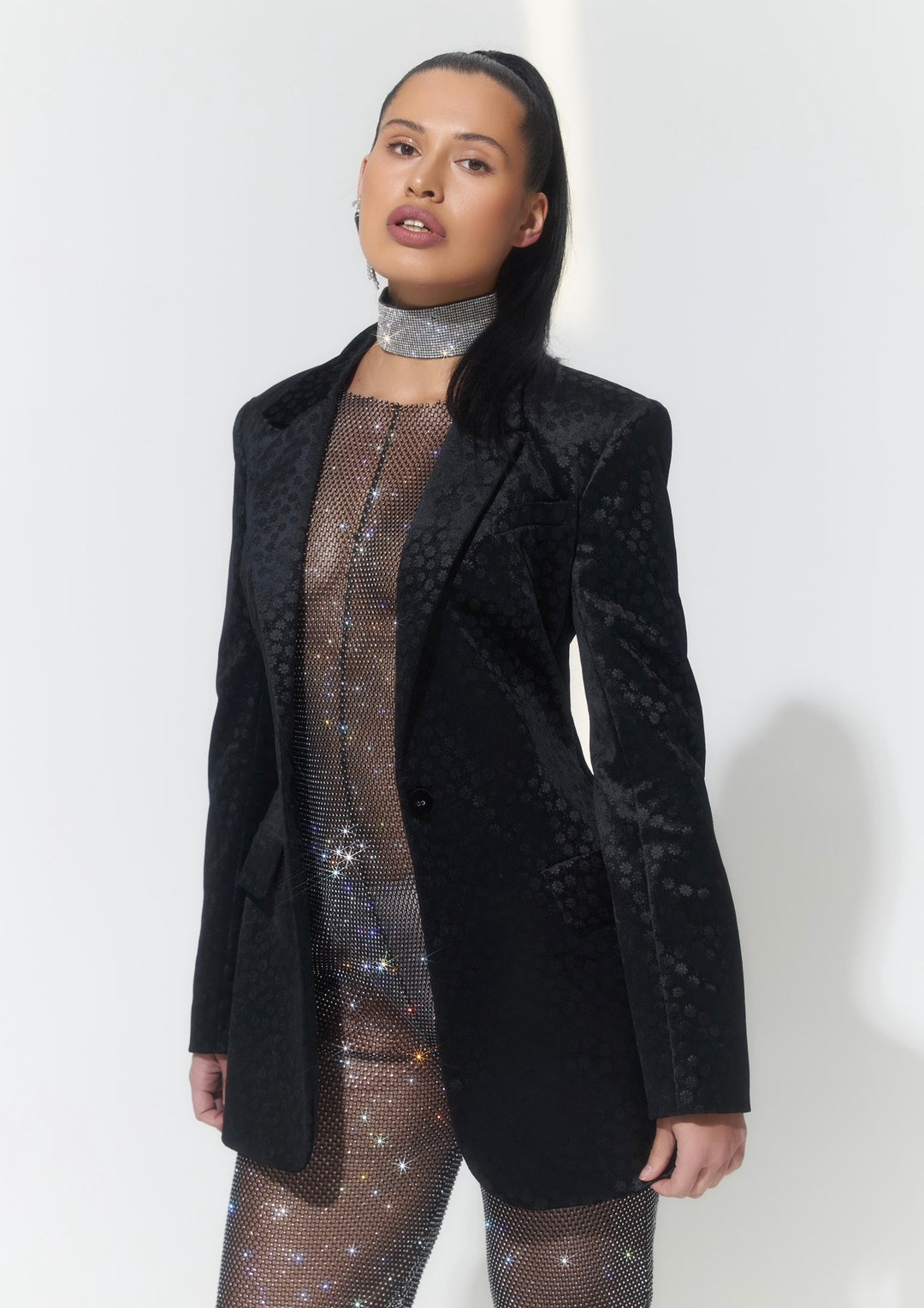 Flowers Velvet Jacket