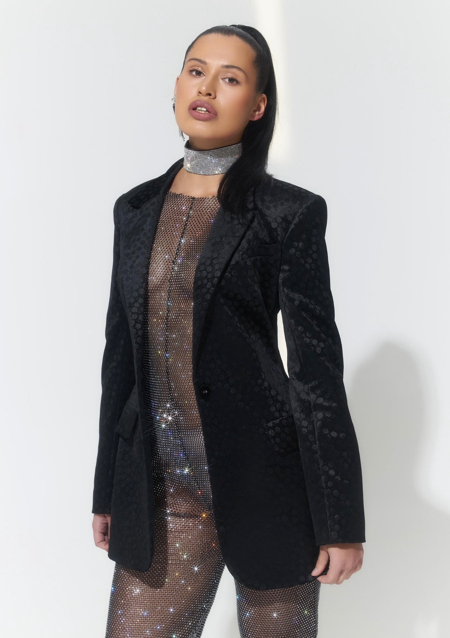 Flowers Velvet Jacket