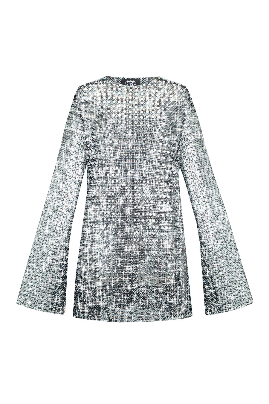 Flared Mini Mesh Dress Santa Flared Mini Mesh Dress Santa