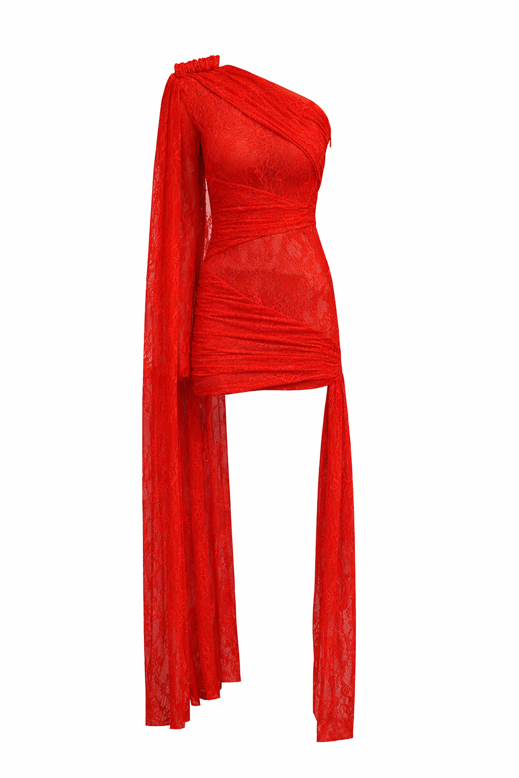 Draped Panel Mini Dress