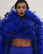 Crop Feather Jacket