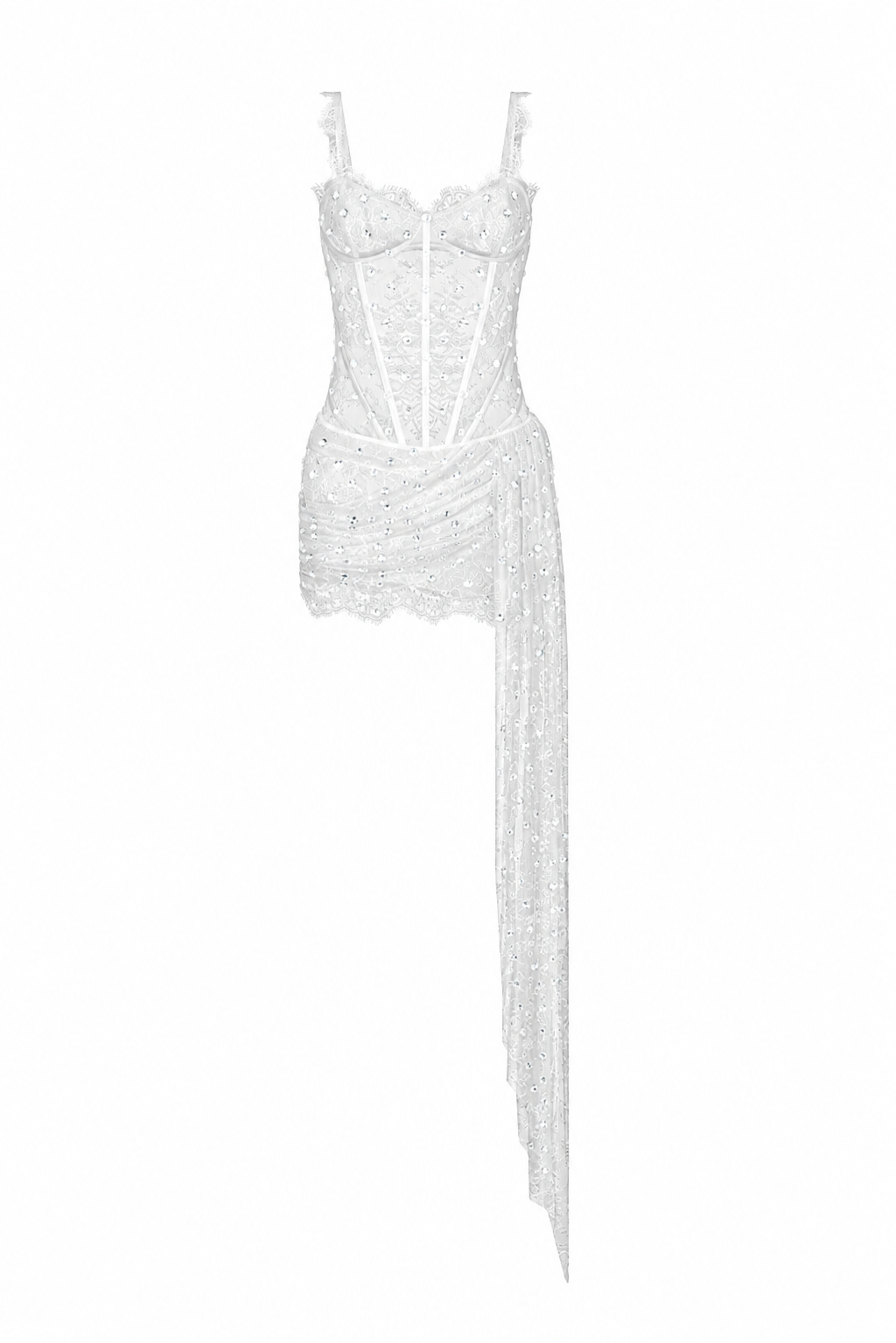 Mini corset dress Ivory