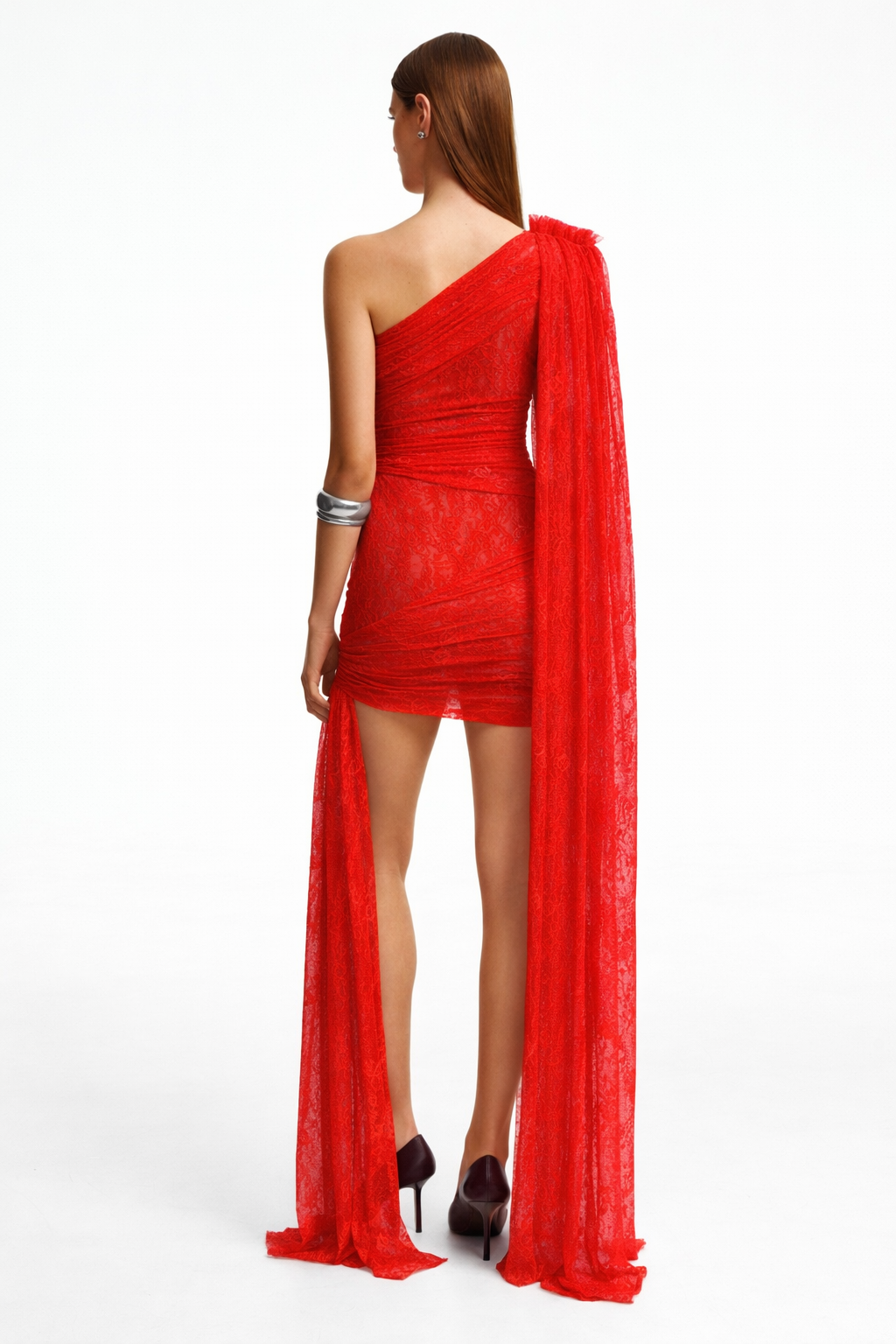 Draped Panel Mini Dress