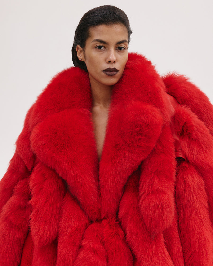 Long Fur Tail Coat