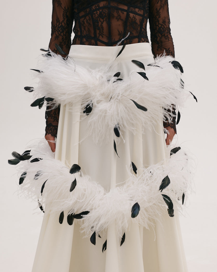 Skirt with Feathers