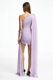 Draped Panel Mini Dress
