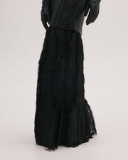 Diamante Dress with Feathers
