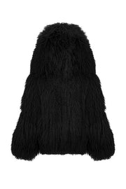 Short Fur Coat with Hood