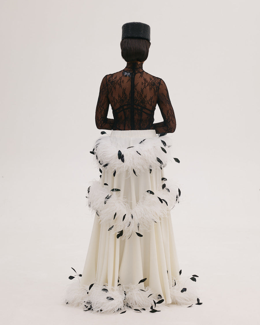 Skirt with Feathers