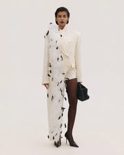 Asymmetric Feather Jacket