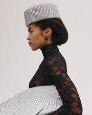 Silver Diamante Hat