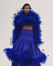 Crop Feather Jacket