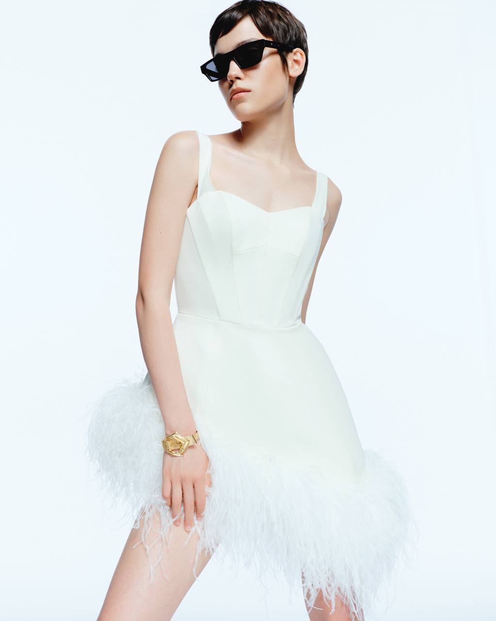 White Swan Mini Dress